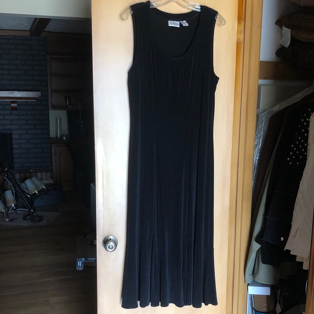Chico’s Travelers Classic Black Sleeveless Maxi Dress size L